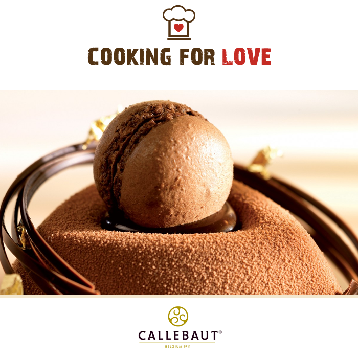Unione di mandorle e cioccolato Callebaut